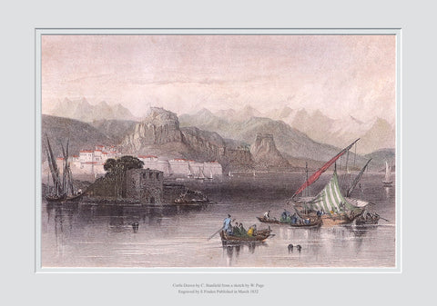 Corfu drawn by C Stanfield from a sketch by W.Page 1832