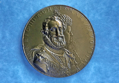Henri IV le Grand, with Marie de Medici - Bronze Medallion - SOLD