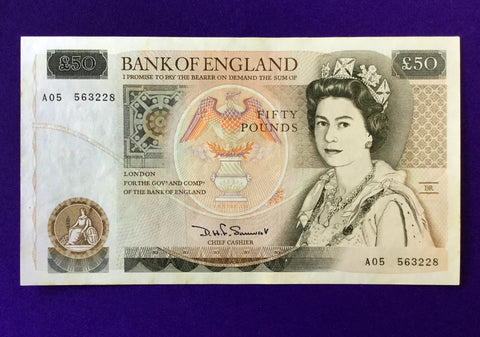 £50 Somerset Banknote - A05 563228 UNC - SOLD