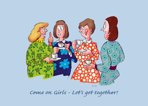 Social 1 - Girls Get Together - Pack of 5 postcards