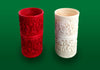 Chinese Canton carved ivory dice shakers