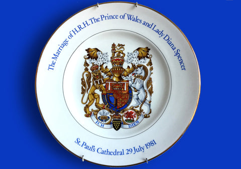 Princess Diana and the Prince of Wales commemorative plate