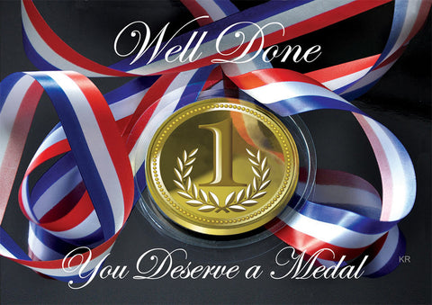 You Deserve a Medal - 5 postcards